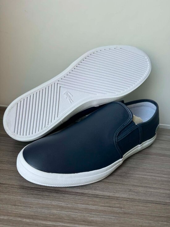 Lacoste Men\'s Tatalya Slip On Loafers size 12 in Navy Leather main image 4